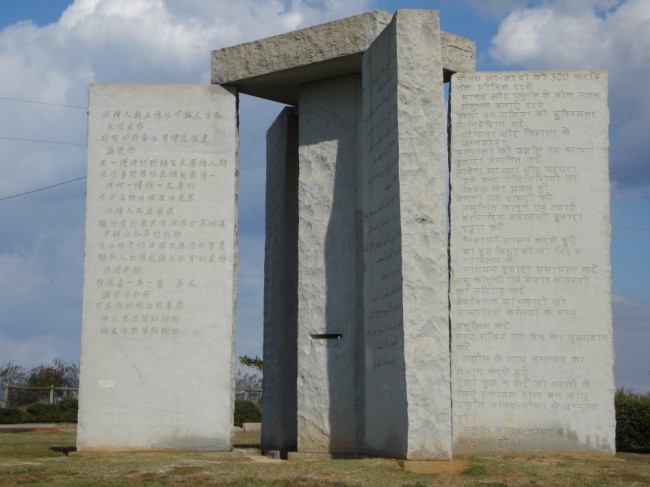 Georgia Guidestones New Addition, The Year '2014'