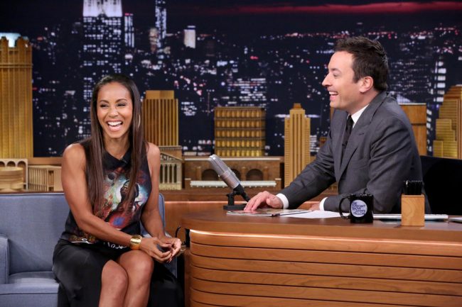 Jimmy Fallon and Jada Pinkett Smith Play 'Rock, Paper, Scissors and Pie' Jimmy Fallon