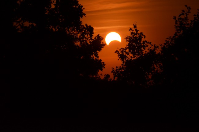 Partial Solar Eclipse Across Eastern United States on October 23 partial solar eclipse