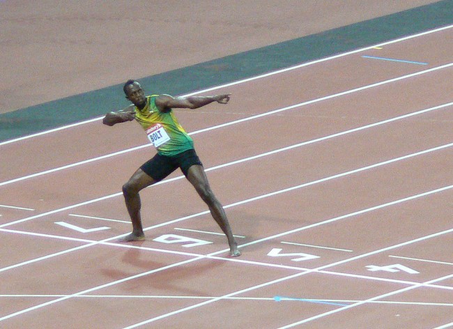 Usain Bolts Back to New York City bolt