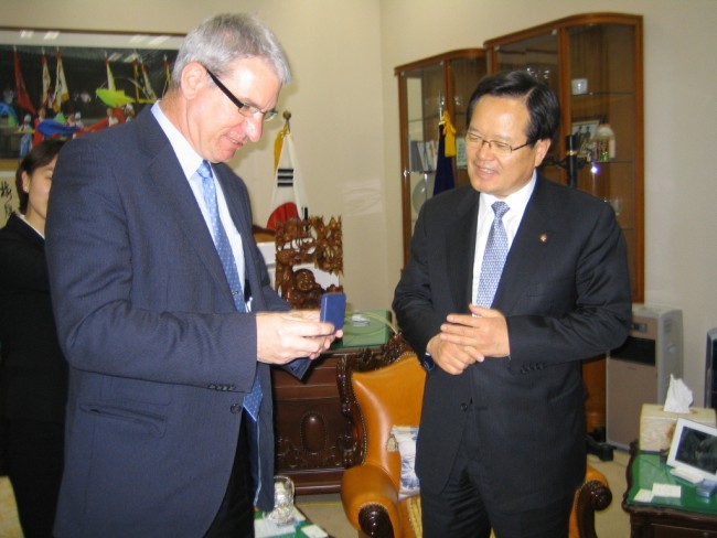 Chung Ui-hwa the South Korean Official Goes to Russia and Finland Chung