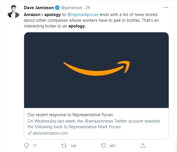 Amazon Apologizes For Its Snarky Remark Made On Twitter - Guardian ...