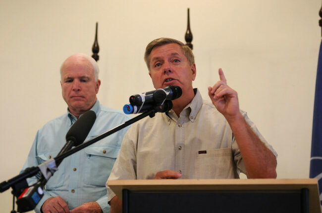 Lindsey Graham’s Treasonous Support of Trump Has John McCain Rolling Over in His Grave Graham
