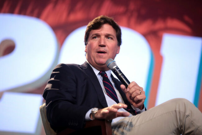 It's Insurrection Cries Tucker Carlson After Colbert Film Crew Arrest Colbert