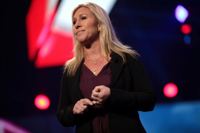 In a Battle Between Mitt Romney and Marjorie Taylor Greene, There Is No Contest Greene